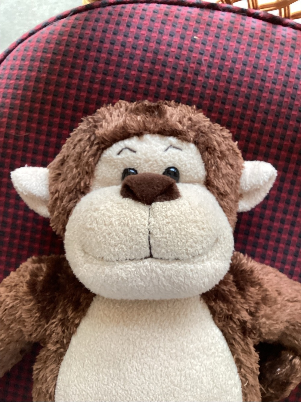 Build-A-Bear Brown and Cream Monkey Plush